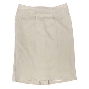 Nanette Lepore Cream Pencil Skirt Size 8